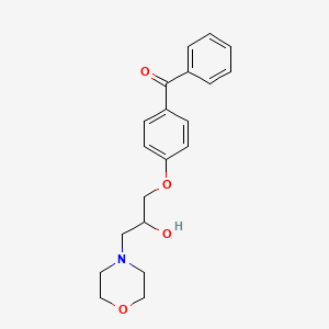 molecular formula C20H23NO4 B2544855 (4-(2-Hydroxy-3-morpholinopropoxy)phenyl)(phenyl)methanone CAS No. 701219-37-6