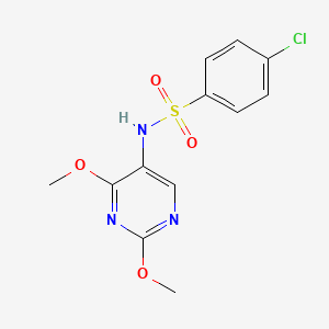4-chloro-N-(2,4-dimethoxypyrimidin-5-yl)benzenesulfonamide
