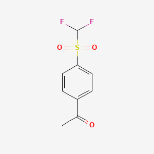 1-(4-Difluoromethanesulfonylphenyl)ethan-1-one