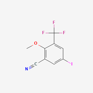 5-Iodo-2-methoxy-3-(trifluoromethyl)benzonitrile