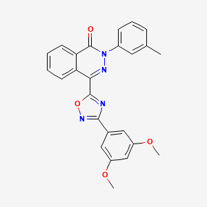 4-[3-(3,5-dimethoxyphenyl)-1,2,4-oxadiazol-5-yl]-2-(3-methylphenyl)phthalazin-1(2H)-one