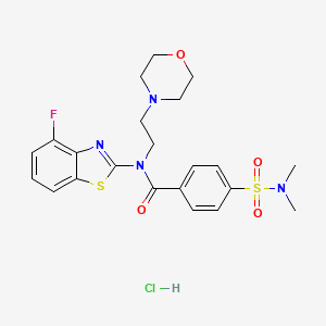 4-(N,N-dimethylsulfamoyl)-N-(4-fluorobenzo[d]thiazol-2-yl)-N-(2-morpholinoethyl)benzamide hydrochloride