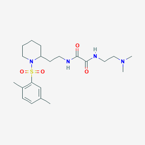 N1-(2-(dimethylamino)ethyl)-N2-(2-(1-((2,5-dimethylphenyl)sulfonyl)piperidin-2-yl)ethyl)oxalamide