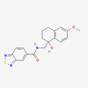 N-((1-hydroxy-6-methoxy-1,2,3,4-tetrahydronaphthalen-1-yl)methyl)benzo[c][1,2,5]thiadiazole-5-carboxamide