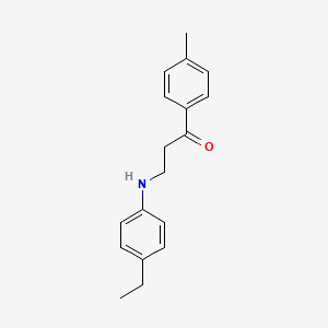 3-(4-Ethylanilino)-1-(4-methylphenyl)-1-propanone