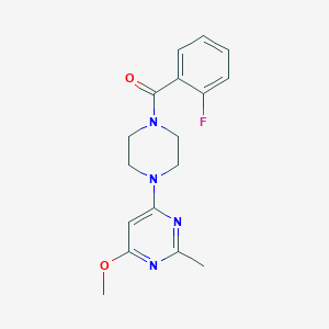 (2-Fluorophenyl)(4-(6-methoxy-2-methylpyrimidin-4-yl)piperazin-1-yl)methanone