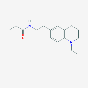 molecular formula C17H26N2O B2544937 N-(2-(1-propyl-1,2,3,4-tetrahydroquinolin-6-yl)ethyl)propionamide CAS No. 955528-03-7
