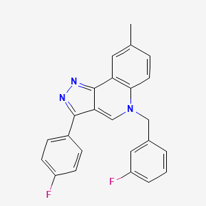 5-(3-fluorobenzyl)-3-(4-fluorophenyl)-8-methyl-5H-pyrazolo[4,3-c]quinoline