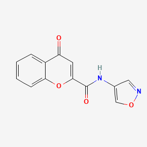 molecular formula C13H8N2O4 B2544951 N-(异恶唑-4-基)-4-氧代-4H-色烯-2-甲酰胺 CAS No. 1396864-26-8