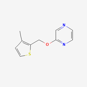 2-[(3-Methylthiophen-2-yl)methoxy]pyrazine