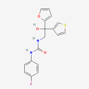 1-(4-Fluorophenyl)-3-(2-(furan-2-yl)-2-hydroxy-2-(thiophen-3-yl)ethyl)urea
