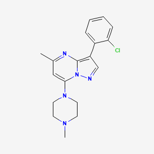3-(2-Chlorophenyl)-5-methyl-7-(4-methylpiperazin-1-yl)pyrazolo[1,5-a]pyrimidine