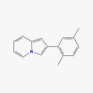 molecular formula C16H15N B2544967 2-(2,5-Dimethylphenyl)indolizine CAS No. 857418-45-2