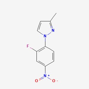 B2544978 1-(2-fluoro-4-nitrophenyl)-3-methyl-1H-pyrazole CAS No. 1378754-34-7
