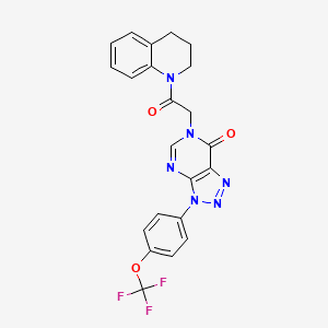 6-(2-(3,4-dihydroquinolin-1(2H)-yl)-2-oxoethyl)-3-(4-(trifluoromethoxy)phenyl)-3H-[1,2,3]triazolo[4,5-d]pyrimidin-7(6H)-one