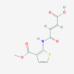 molecular formula C10H9NO5S B254501 4-{[3-(Methoxycarbonyl)-2-thienyl]amino}-4-oxo-2-butenoic acid 