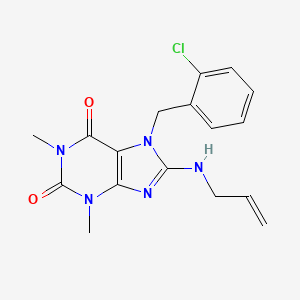 7-[(2-Chlorophenyl)methyl]-1,3-dimethyl-8-(prop-2-enylamino)purine-2,6-dione