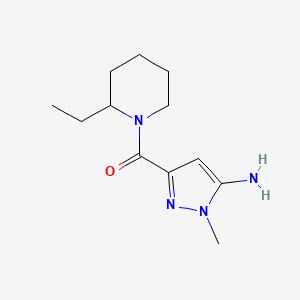 3-[(2-ethylpiperidin-1-yl)carbonyl]-1-methyl-1H-pyrazol-5-amine