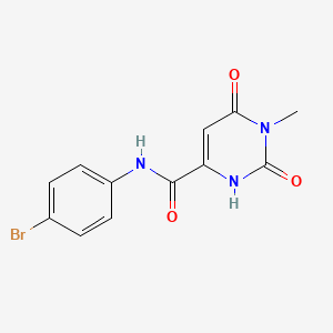 N-(4-bromophenyl)-6-hydroxy-1-methyl-2-oxo-1,2-dihydro-4-pyrimidinecarboxamide