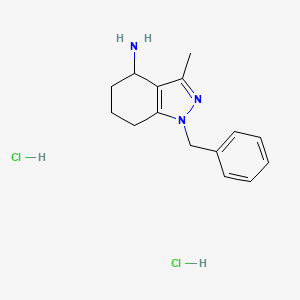 1-benzyl-3-methyl-4,5,6,7-tetrahydro-1H-indazol-4-amine dihydrochloride