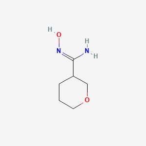molecular formula C6H12N2O2 B2545026 N'-hydroxyoxane-3-carboximidamide CAS No. 1344851-08-6