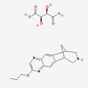 molecular formula C20H25N3O7 B2545042 uPSEM 817 酒石酸盐 CAS No. 2341833-14-3