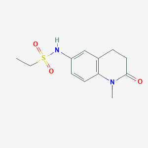 molecular formula C12H16N2O3S B2545047 N-(1-methyl-2-oxo-1,2,3,4-tetrahydroquinolin-6-yl)ethanesulfonamide CAS No. 921915-48-2