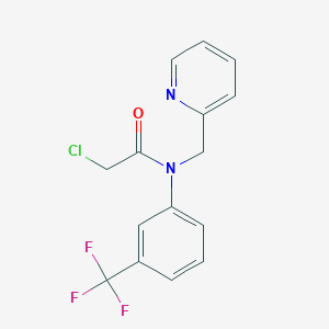 2-Chloro-N-(pyridin-2-ylmethyl)-N-[3-(trifluoromethyl)phenyl]acetamide