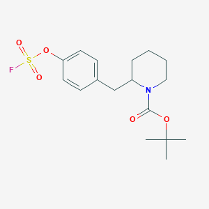 Tert-butyl 2-[(4-fluorosulfonyloxyphenyl)methyl]piperidine-1-carboxylate
