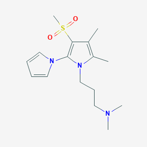 3-[2,3-dimethyl-4-(methylsulfonyl)-5-(1-pyrrolyl)-1H-pyrrol-1-yl]-N,N-dimethyl-1-propanamine