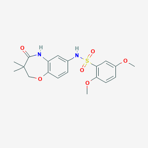 N-(3,3-dimethyl-4-oxo-2,3,4,5-tetrahydrobenzo[b][1,4]oxazepin-7-yl)-2,5-dimethoxybenzenesulfonamide