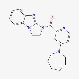 (4-(azepan-1-yl)pyridin-2-yl)(2,3-dihydro-1H-benzo[d]imidazo[1,2-a]imidazol-1-yl)methanone