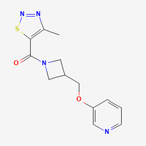 (4-Methylthiadiazol-5-yl)-[3-(pyridin-3-yloxymethyl)azetidin-1-yl]methanone