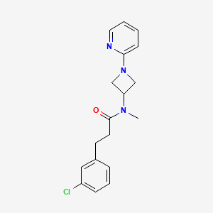 3-(3-Chlorophenyl)-N-methyl-N-(1-pyridin-2-ylazetidin-3-yl)propanamide
