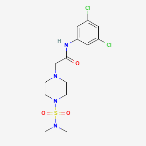 molecular formula C14H20Cl2N4O3S B2545094 N-(3,5-dichlorophenyl)-2-[4-(dimethylsulfamoyl)piperazin-1-yl]acetamide CAS No. 878723-05-8