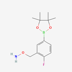 4-Fluoro-3-(Aminooxymethyl)phenylboronic acid, pinacol ester