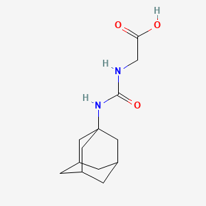 molecular formula C13H20N2O3 B2545100 N-[(1-金刚烷基氨基)羰基]甘氨酸 CAS No. 33200-18-9