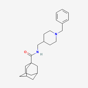 molecular formula C24H34N2O B2545102 N-[(1-苄基哌啶-4-基)甲基]金刚烷-1-甲酰胺 CAS No. 954243-64-2