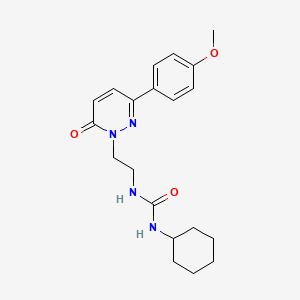 1-cyclohexyl-3-(2-(3-(4-methoxyphenyl)-6-oxopyridazin-1(6H)-yl)ethyl)urea