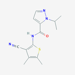 N-(3-cyano-4,5-dimethylthiophen-2-yl)-1-isopropyl-1H-pyrazole-5-carboxamide