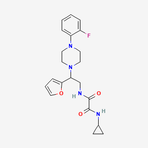 N1-cyclopropyl-N2-(2-(4-(2-fluorophenyl)piperazin-1-yl)-2-(furan-2-yl)ethyl)oxalamide