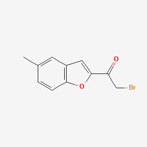 molecular formula C11H9BrO2 B2545118 2-Bromo-1-(5-methyl-1-benzofuran-2-yl)ethan-1-one CAS No. 1178862-94-6