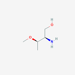 molecular formula C5H13NO2 B2545119 (2R,3R)-2-amino-3-methoxybutan-1-ol CAS No. 1246891-52-0