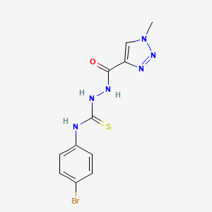 1-(4-Bromophenyl)-3-[(1-methyltriazole-4-carbonyl)amino]thiourea