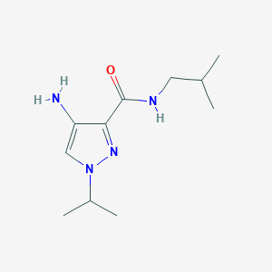 molecular formula C11H20N4O B2545122 4-Amino-N-isobutyl-1-isopropyl-1H-pyrazole-3-carboxamide CAS No. 2101198-23-4