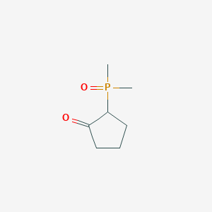 molecular formula C7H13O2P B2545131 2-二甲基磷酰基环戊烷-1-酮 CAS No. 2377031-55-3