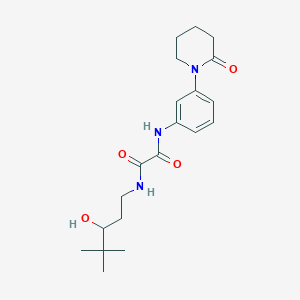 N1-(3-hydroxy-4,4-dimethylpentyl)-N2-(3-(2-oxopiperidin-1-yl)phenyl)oxalamide