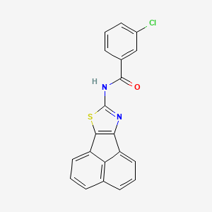 molecular formula C20H11ClN2OS B2545143 N-(acenaphtho[1,2-d]thiazol-8-yl)-3-chlorobenzamide CAS No. 536730-15-1