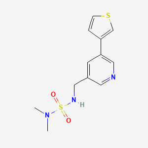 3-[(Dimethylsulfamoylamino)methyl]-5-thiophen-3-ylpyridine