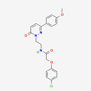 2-(4-chlorophenoxy)-N-(2-(3-(4-methoxyphenyl)-6-oxopyridazin-1(6H)-yl)ethyl)acetamide